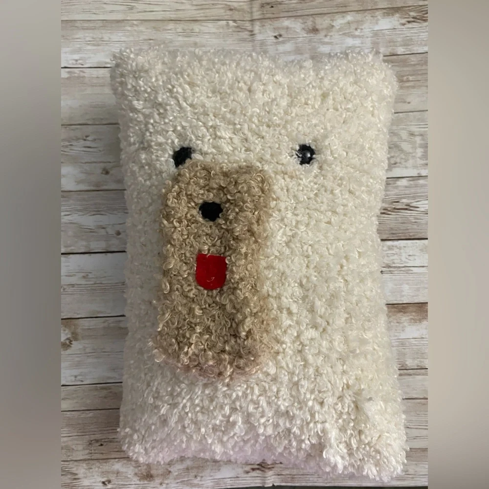 Homemade Stuffed Teddy Bear Fuzzy Plush Pillow
